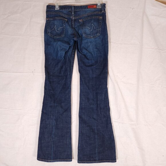AG Adriano Goldschmied the Club Flare Blue Jeans Womens Size 27R Denim Pants - Picture 2 of 15